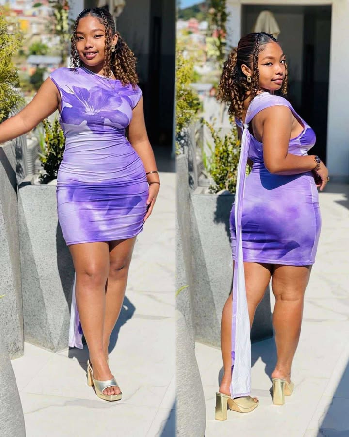 Tie-Dye Bodycon Mini Dress