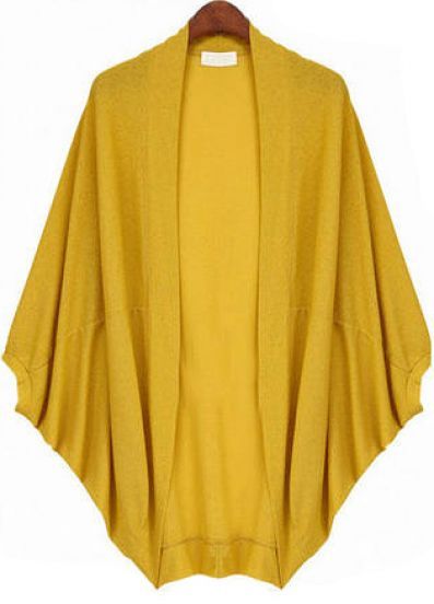Mustard Yellow Kimono Cardigan