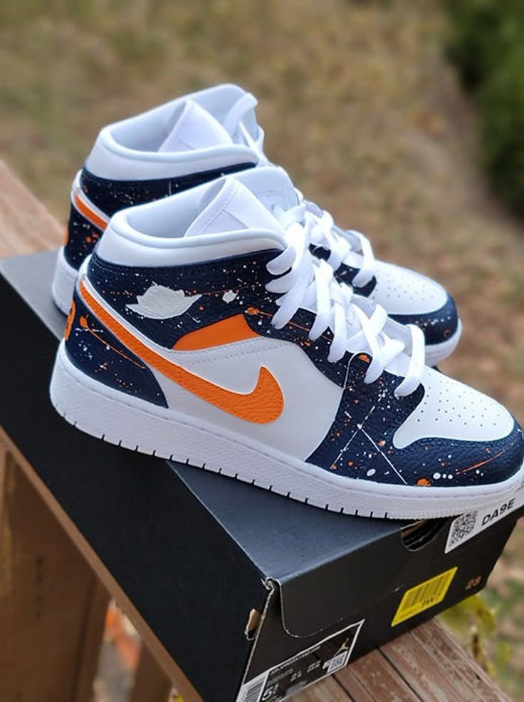 Custom Air Jordan 1 Mid Sneakers
