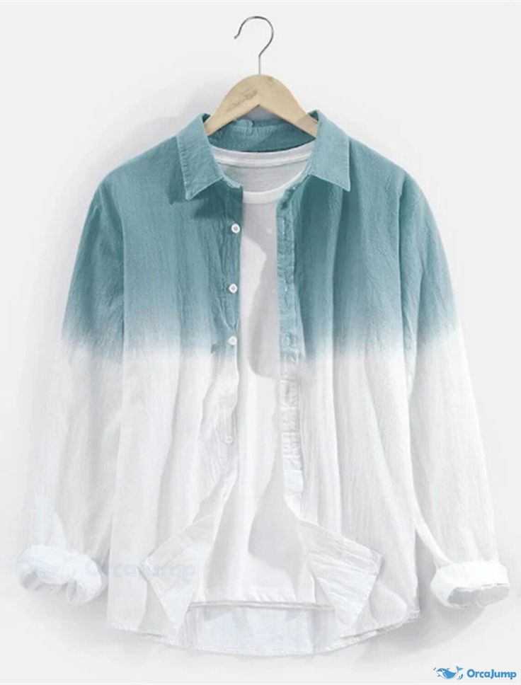 Men's Gradient Casual Shirt