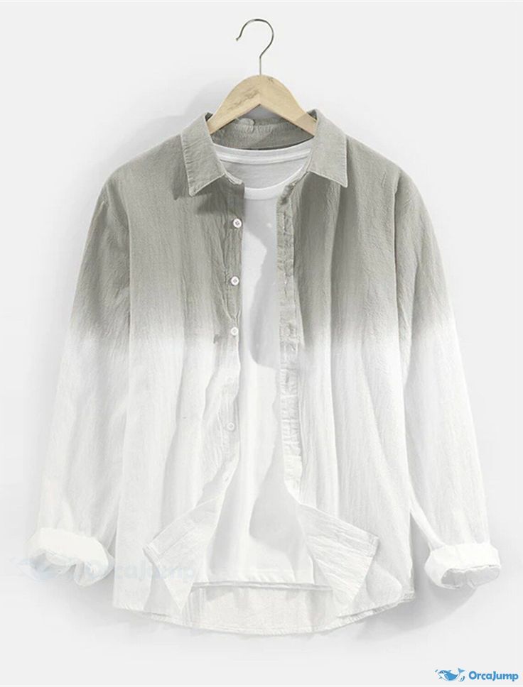 Men's Gradient Casual Shirt