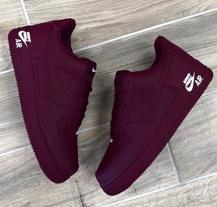 Nike Air Force 1 Burgundy Sneakers