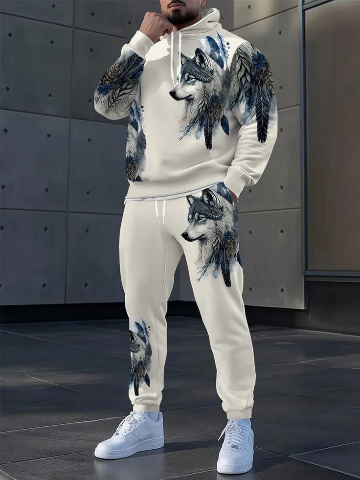 Gradient Faith Print Tracksuit