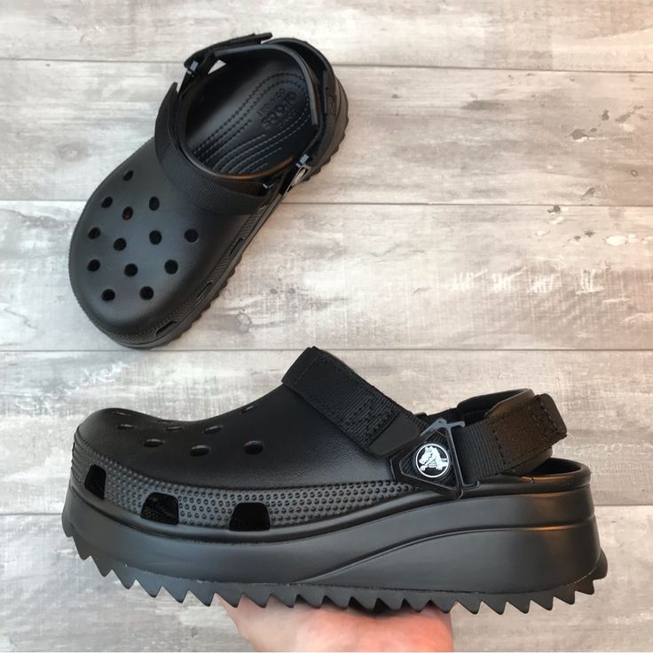 Black Casual Slip-On Sandals
