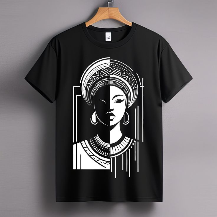 Tribal Graphic Black T-Shirt