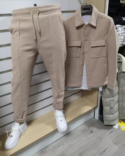 Beige Tracksuit Set