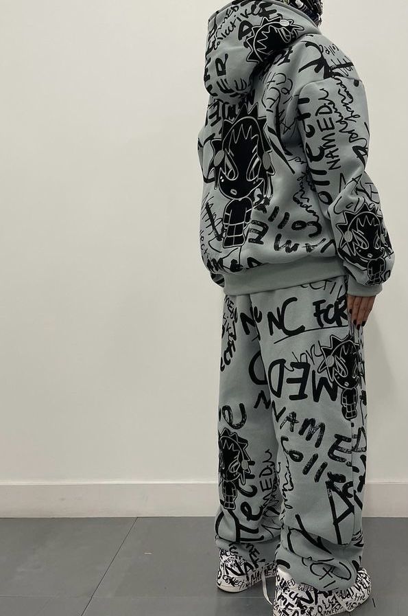 Graffiti Print Tracksuit