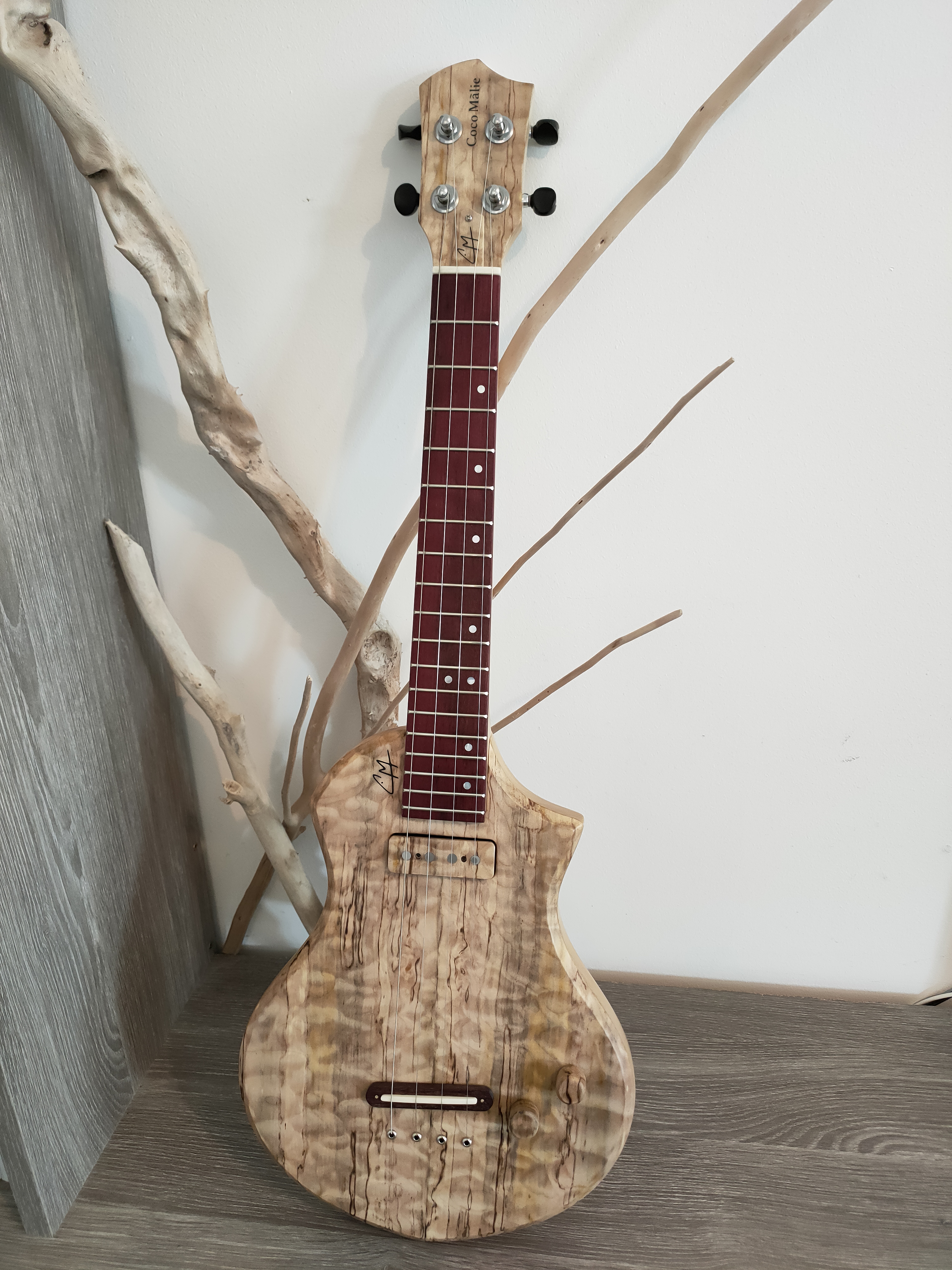 Manta ténor érable flammé spalted