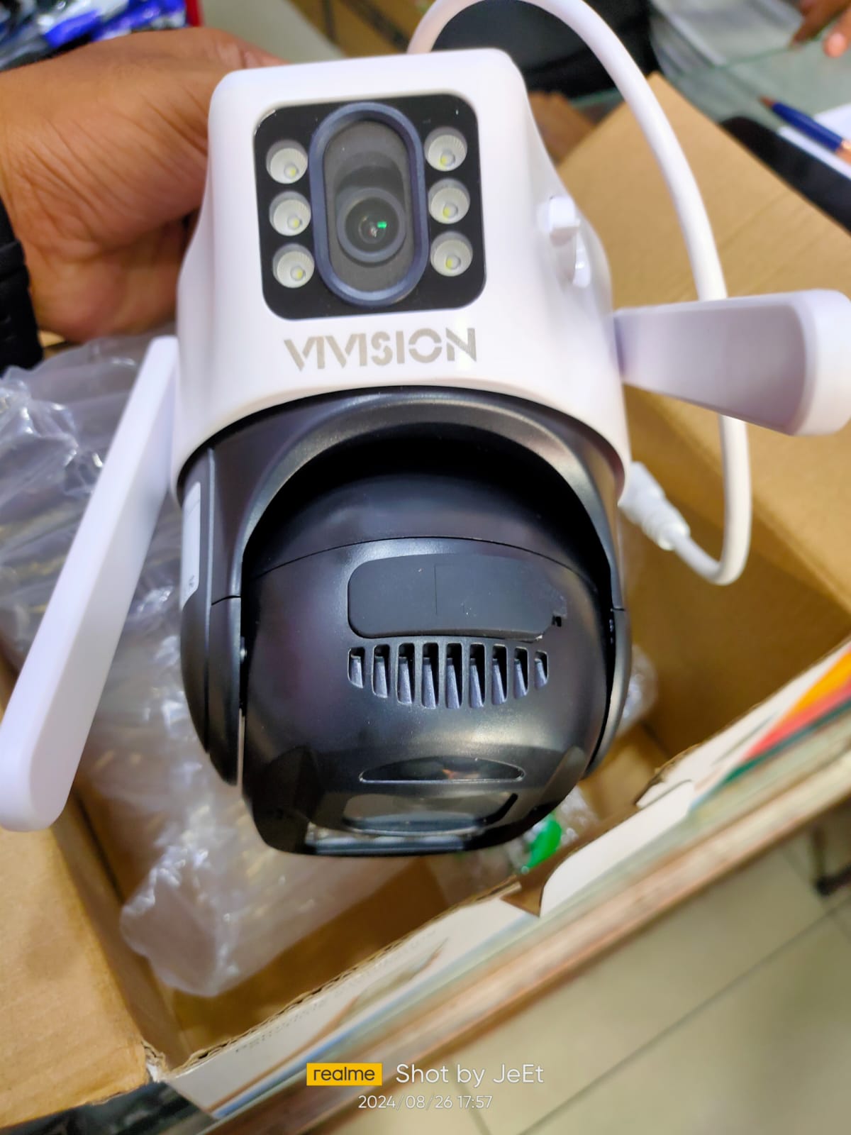 WiFi Security Dual Lens Camera with Two-Way Audio