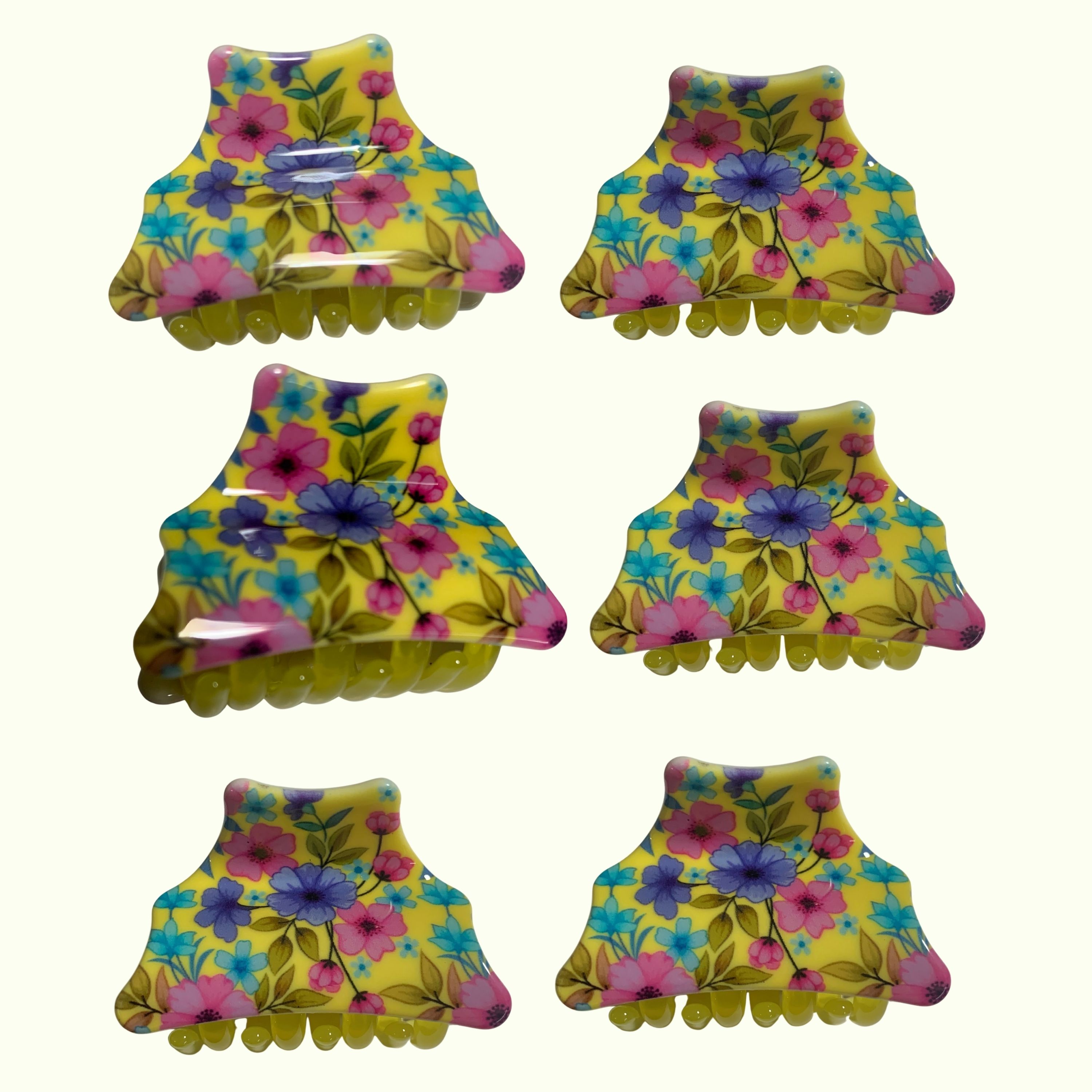 Floral Elegance Hair Claw Clip