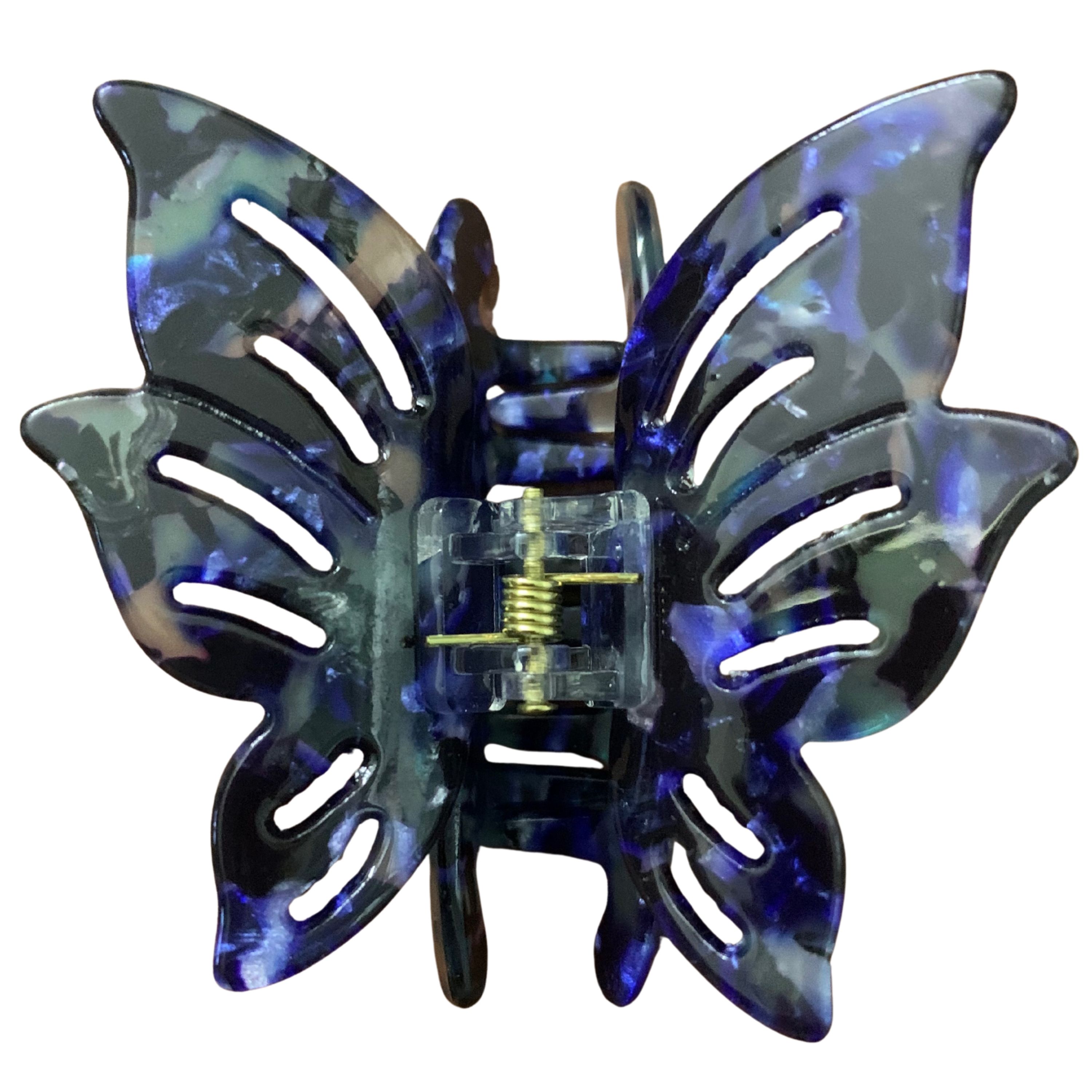 Butterfly Marble Acrylic Hair Claw Clip – Premium Cutout Design