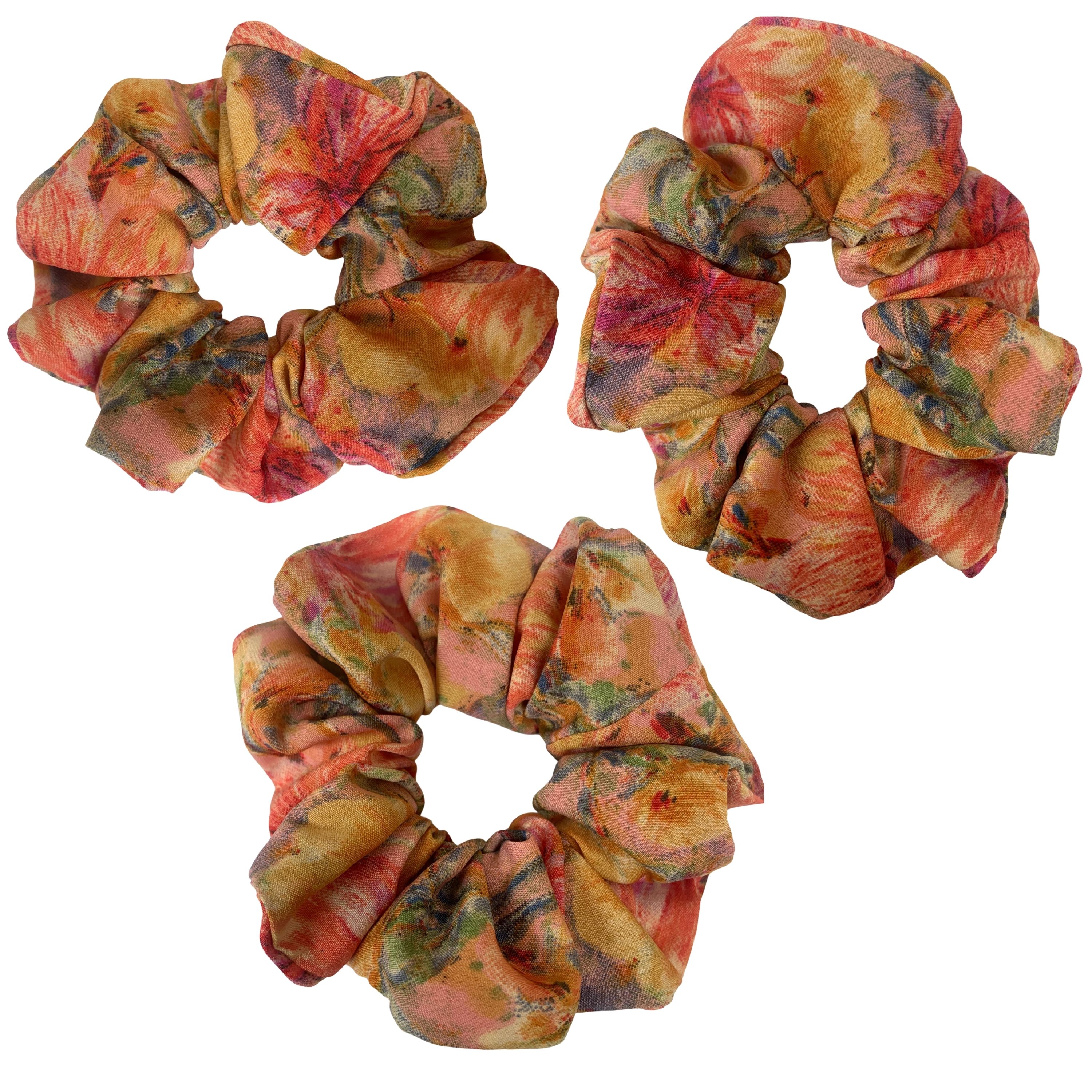 Multicolor Crepe Scrunchie
