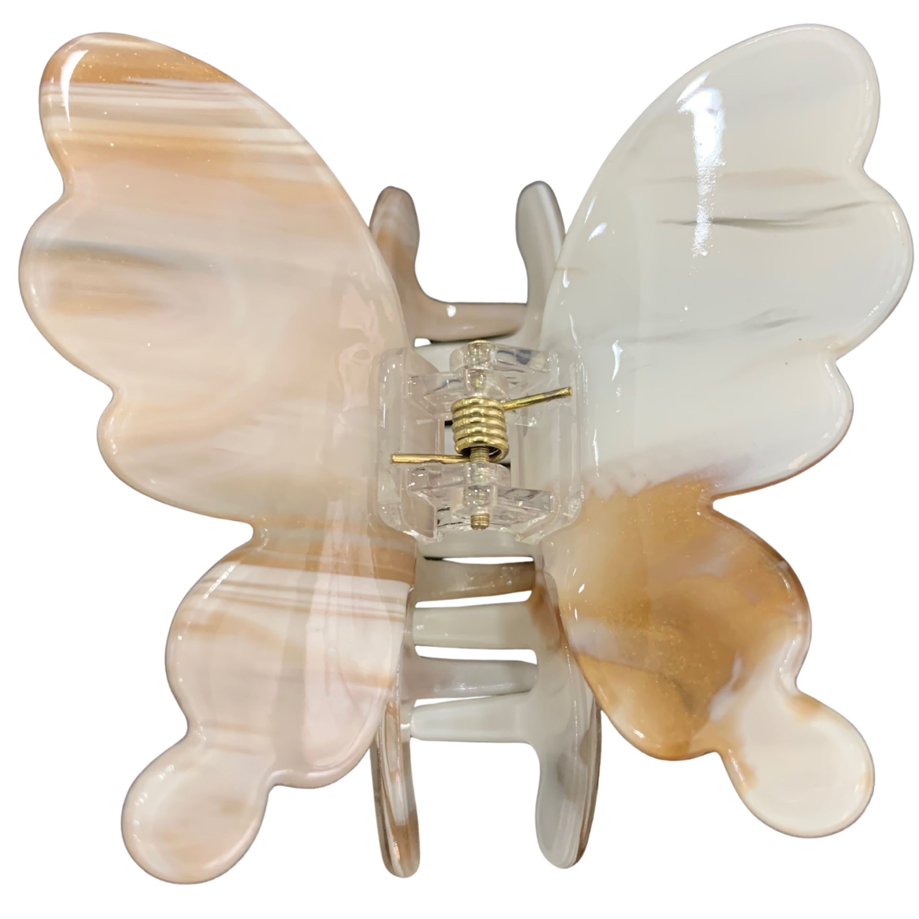 Butterfly-Shaped Marble Acrylic Hair Claw Clip – 6 Elegant Color Variants