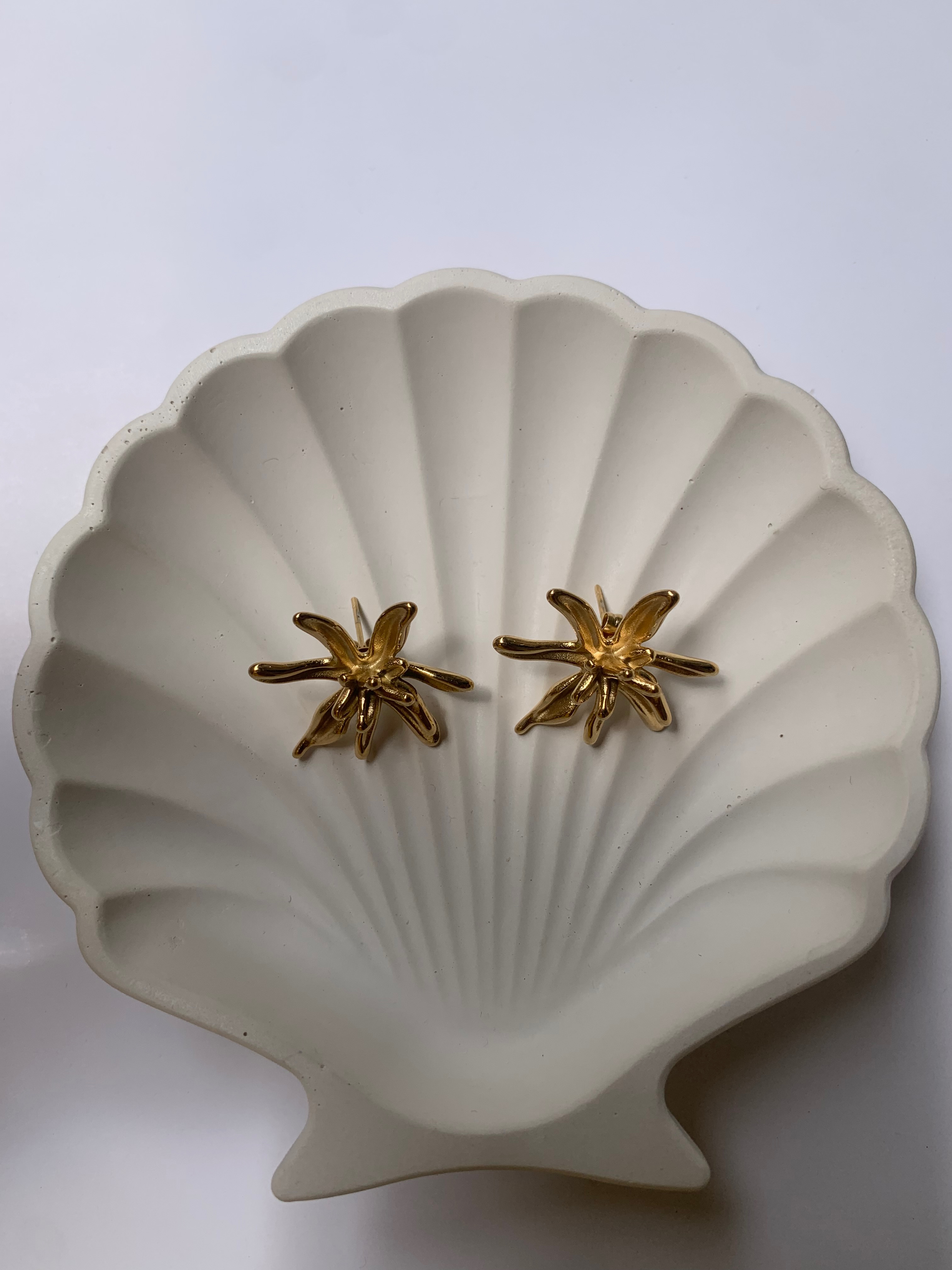 Golden Bloom Stud Earrings