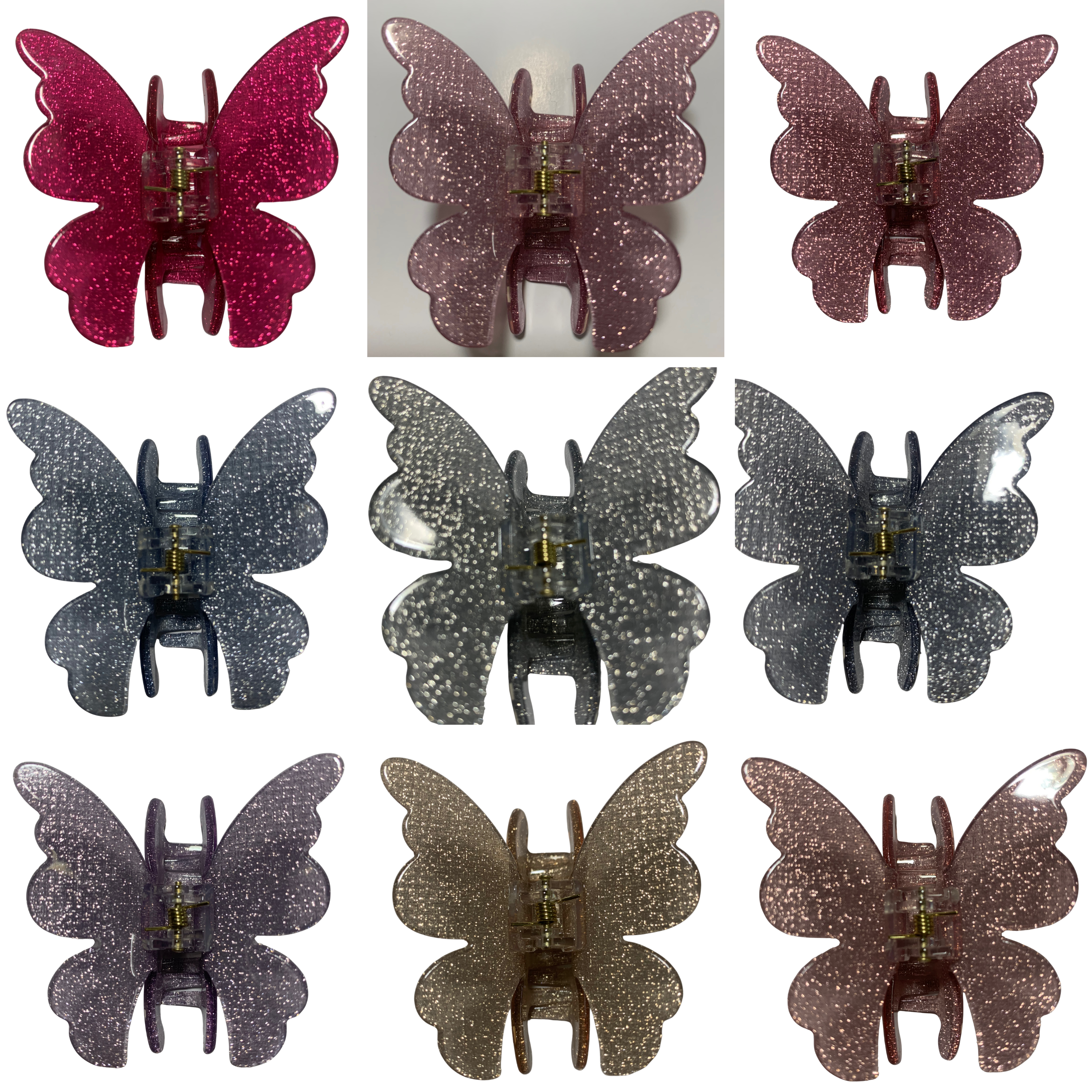 Butterfly Shimmer Hair Claw Clips