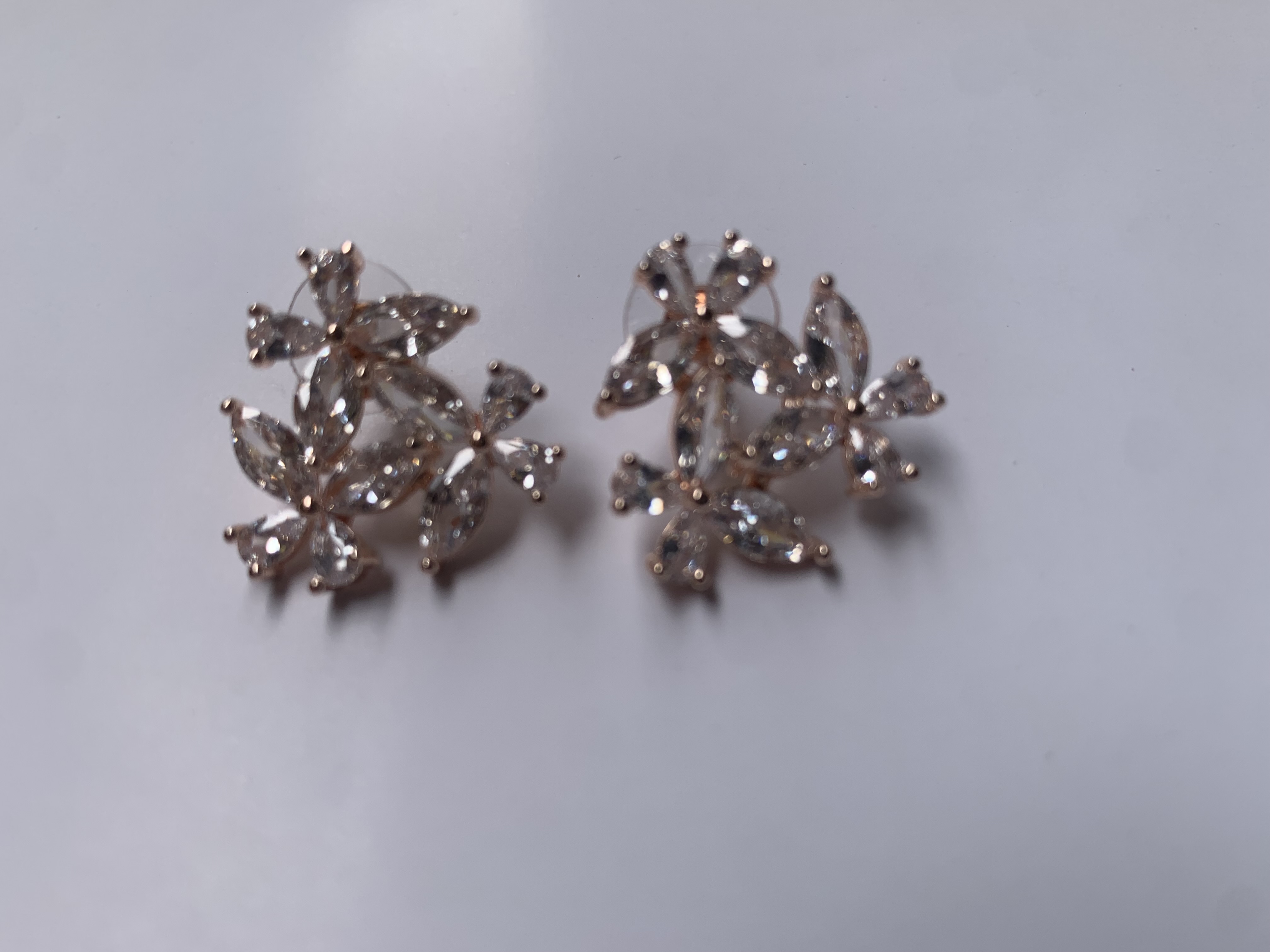 Crystal Blossom Stud Earrings