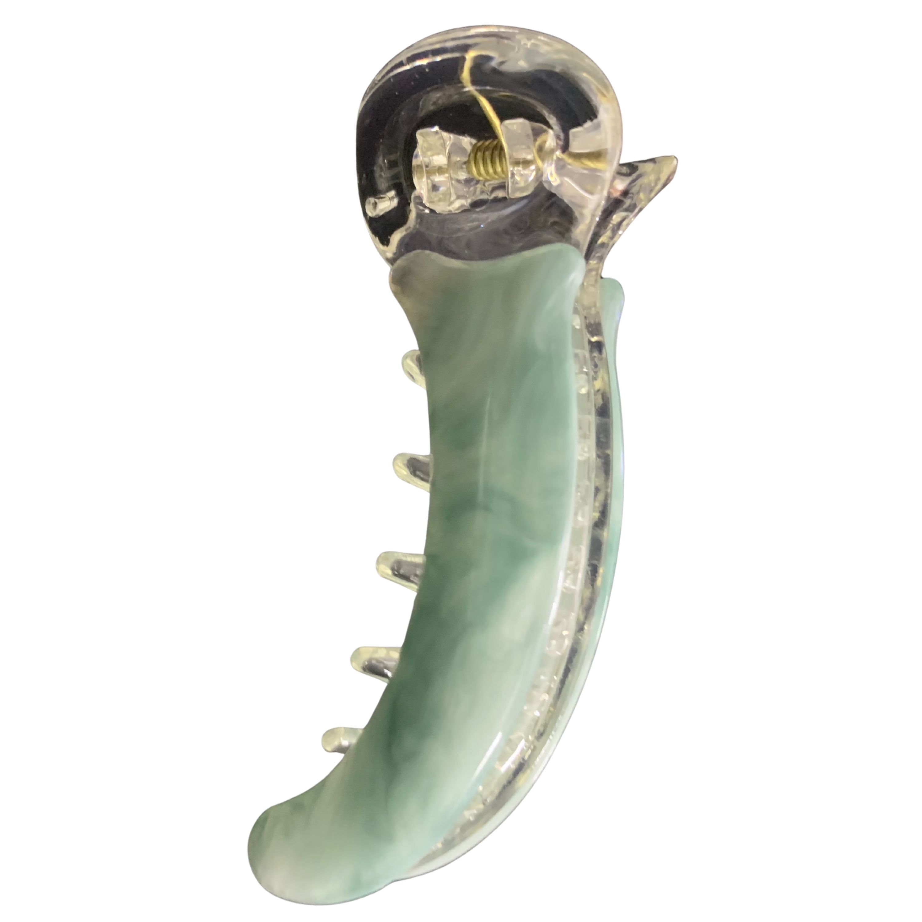 Marble Banana Hair Claw Clip