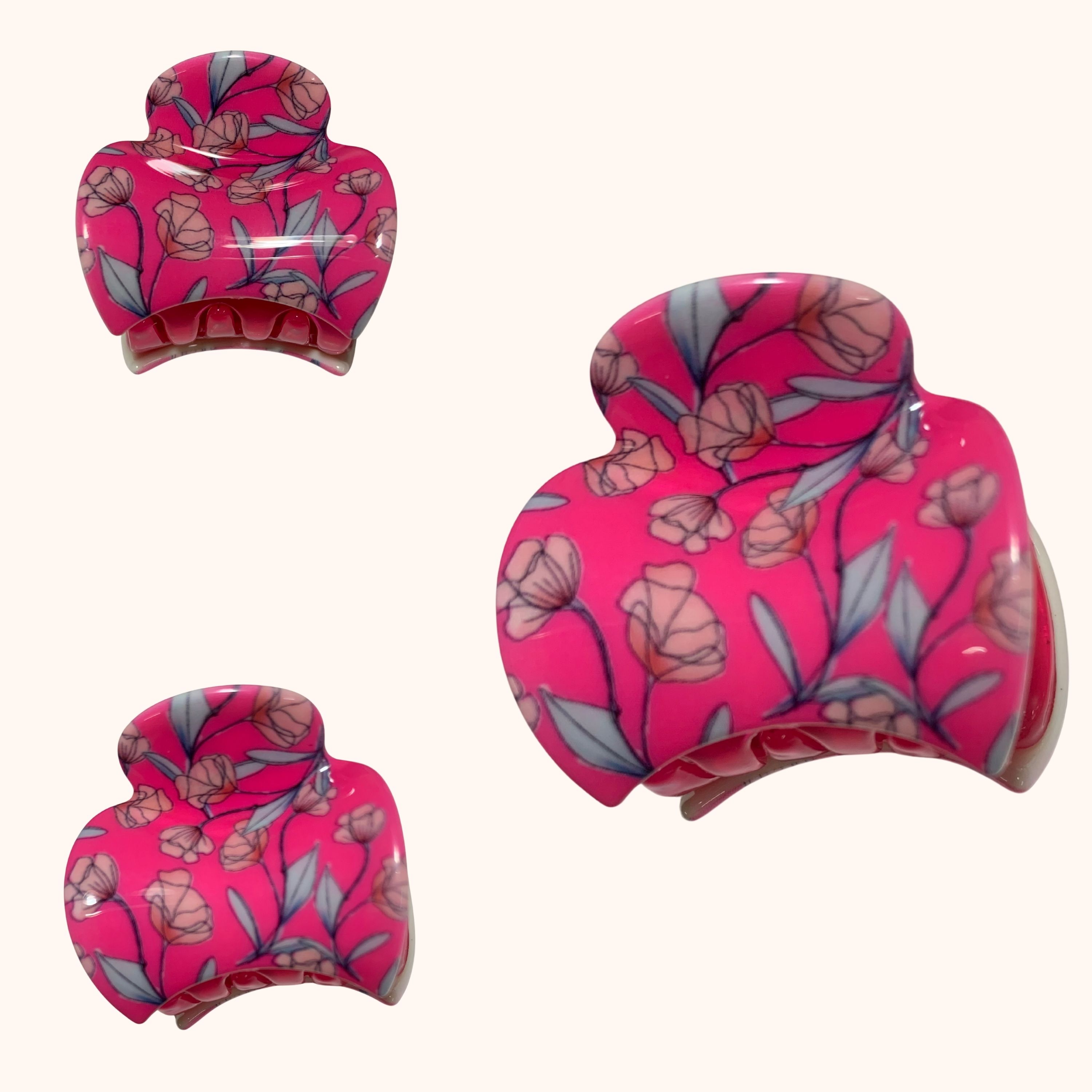 Floral Hair Claw Clips for Women