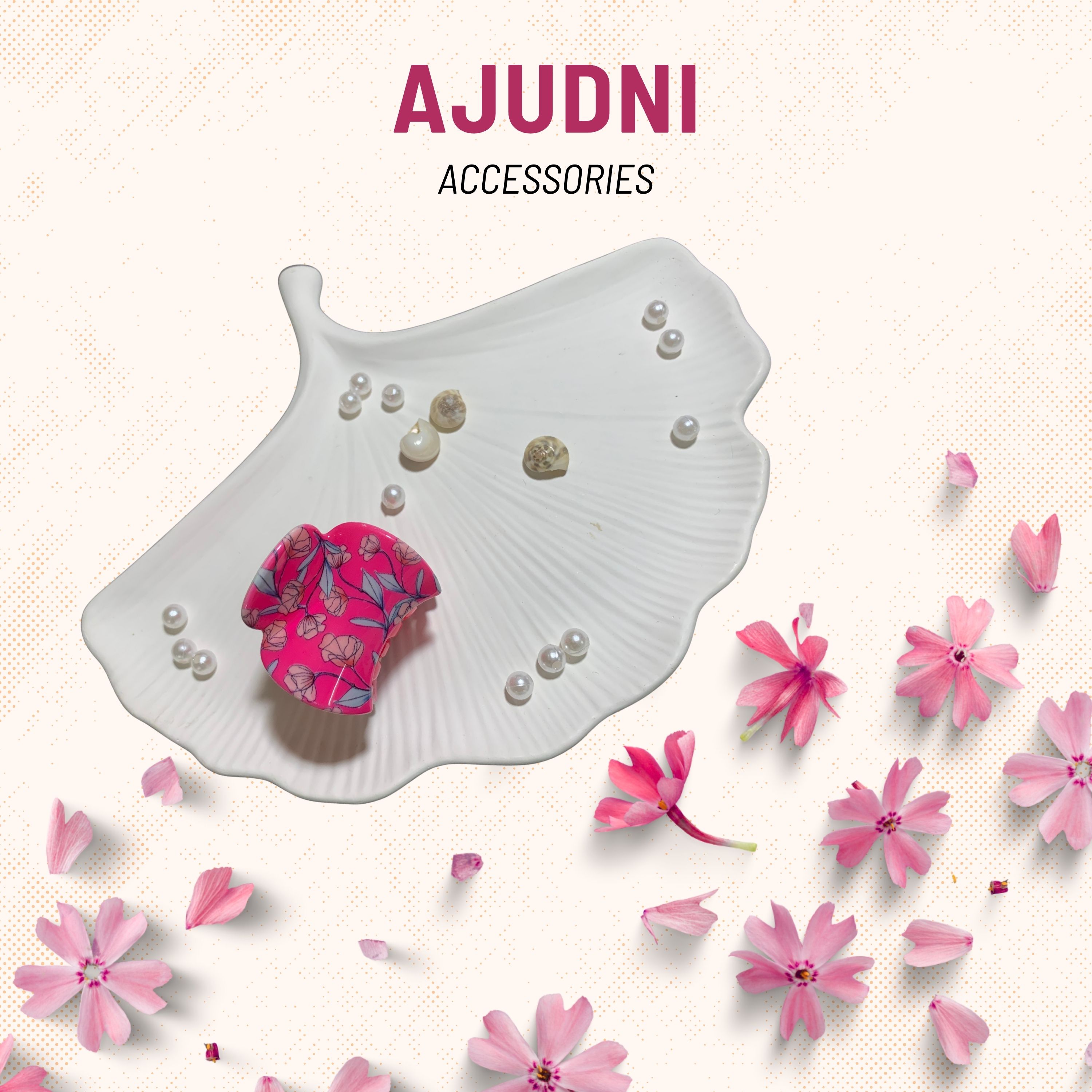 Floral Hair Claw Clips for Women