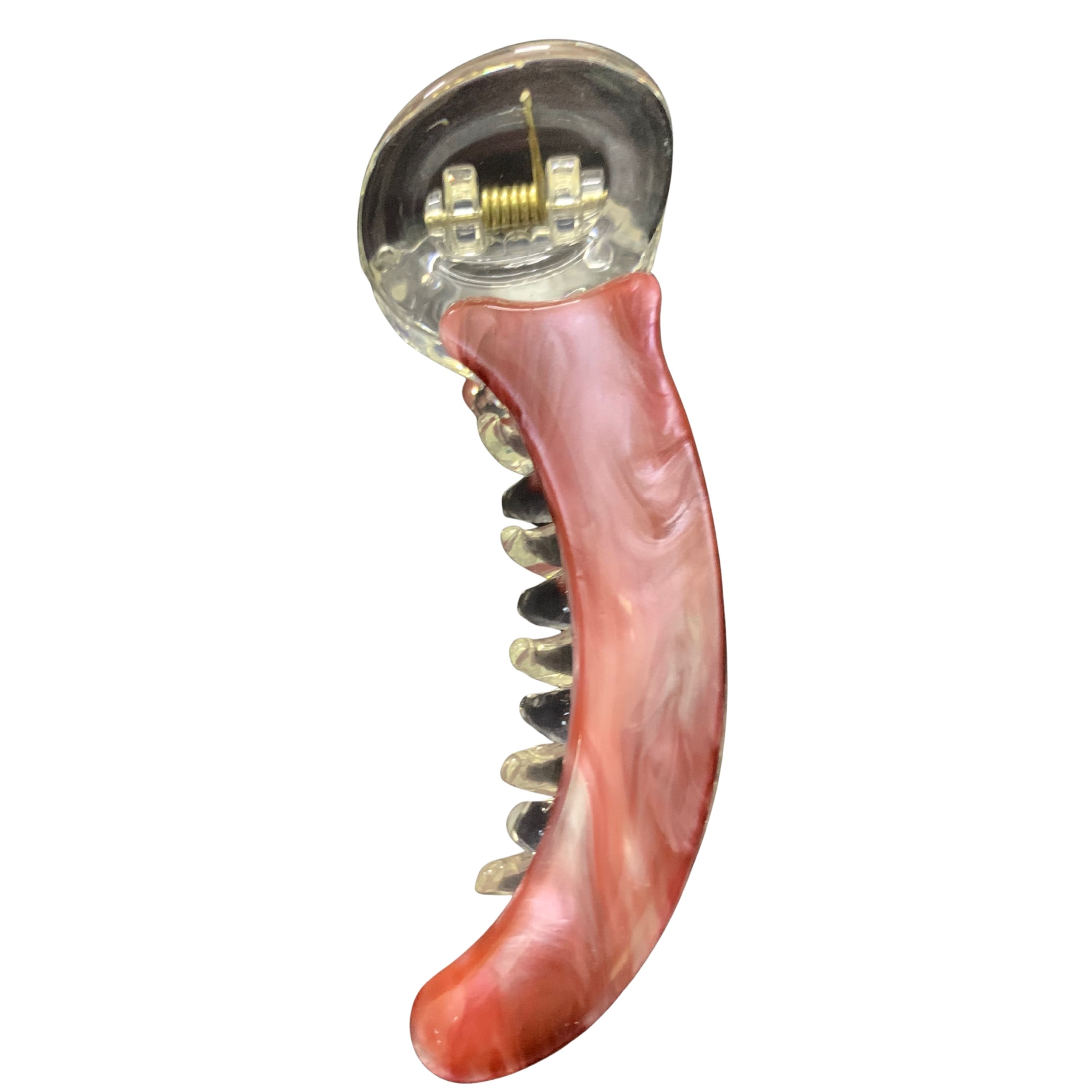 Marble Banana Hair Claw Clip