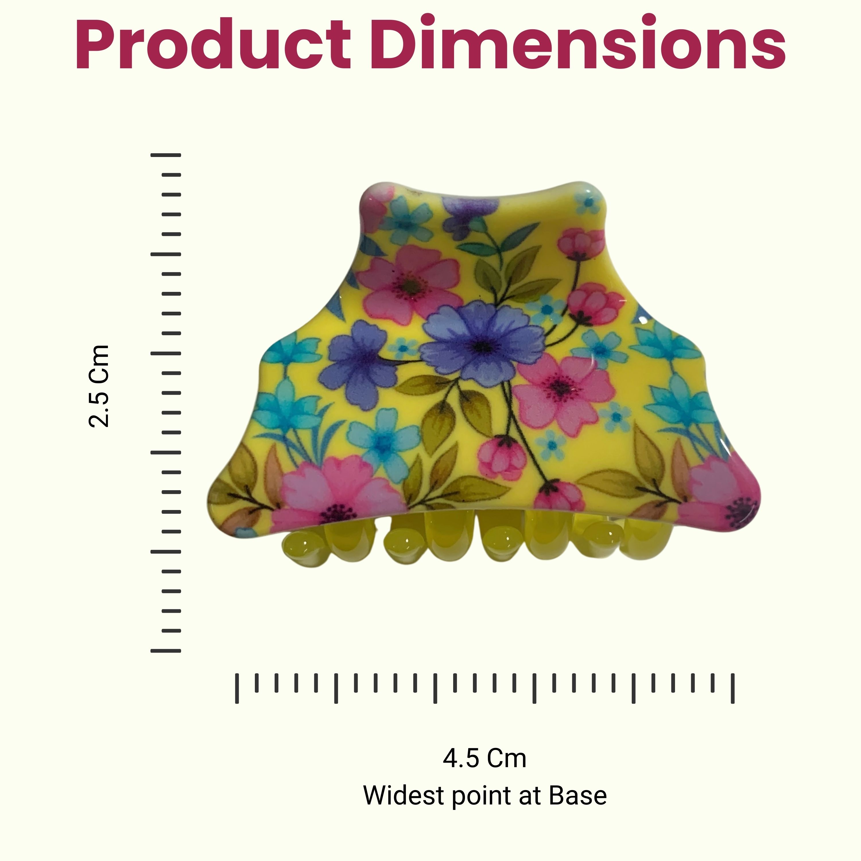 Floral Elegance Hair Claw Clip