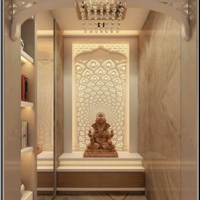Decorative Wooden Ganesha Statue