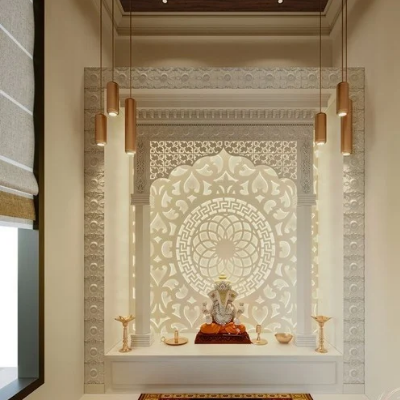 Modern Ganesh Puja Mandir