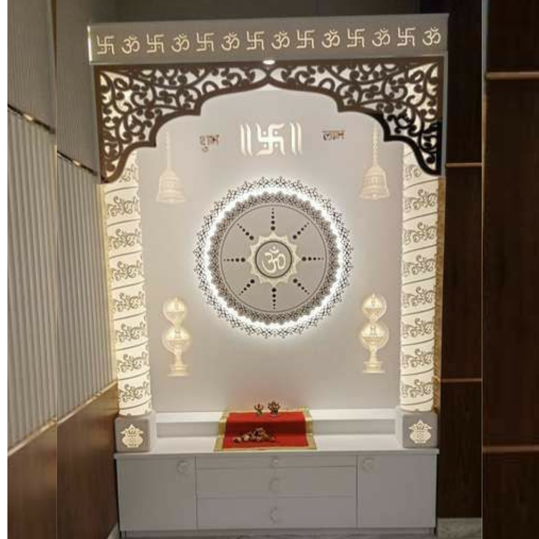 Wooden Hindu Puja Mandir