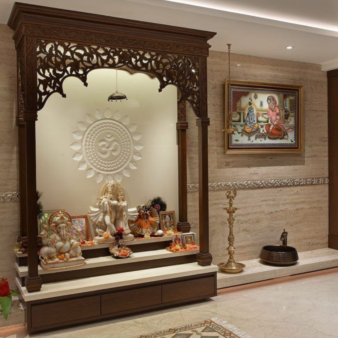 Wooden Home Mandir