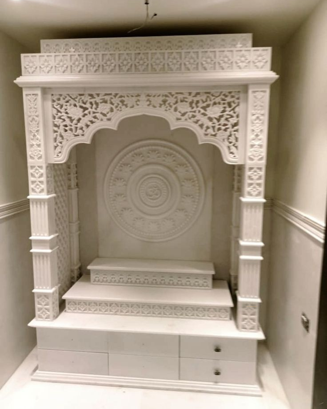 White Marble Pooja Mandir