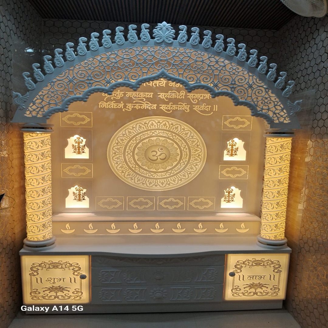 Traditional corian Pooja Mandir