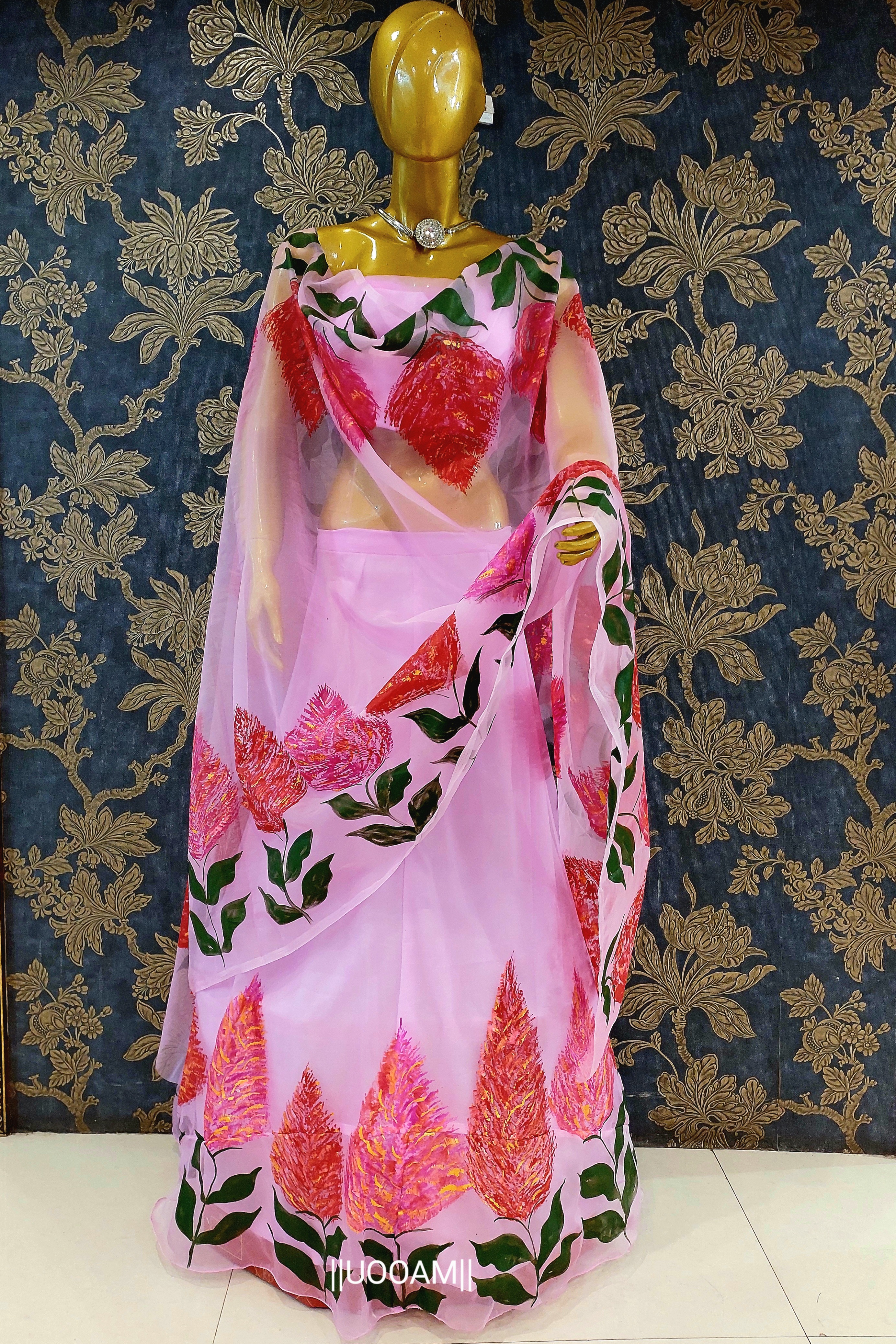 Hibiscus Lehenga