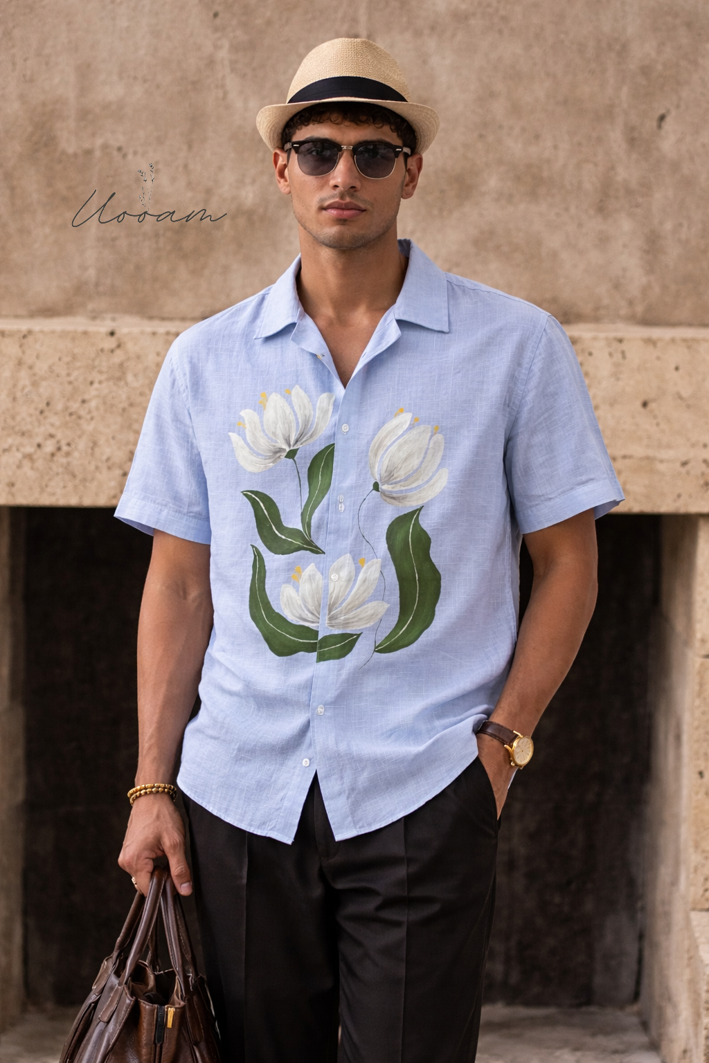 Men's Floral Short Sleeve Shirt