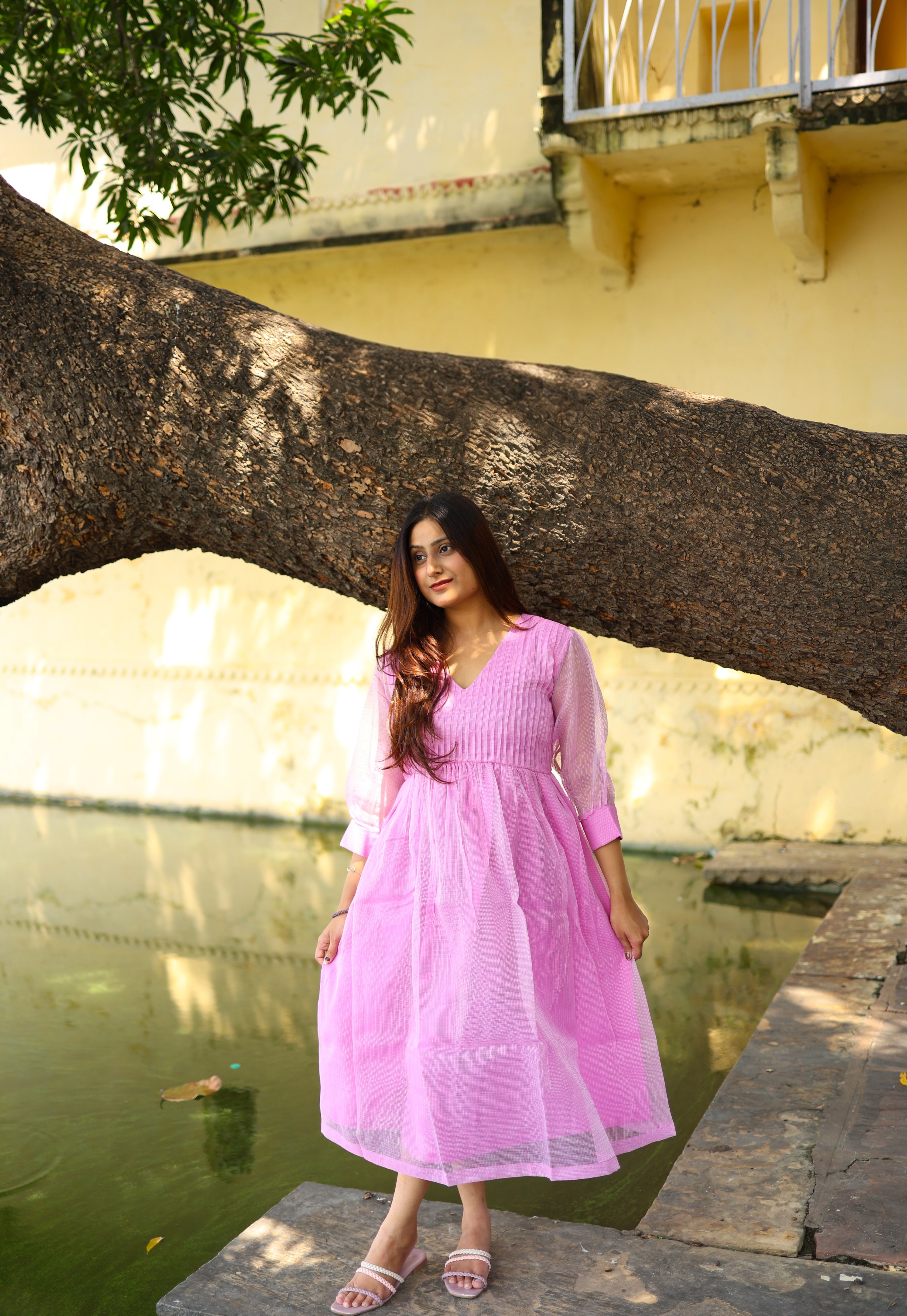 Elegant Purple Midi Kurta