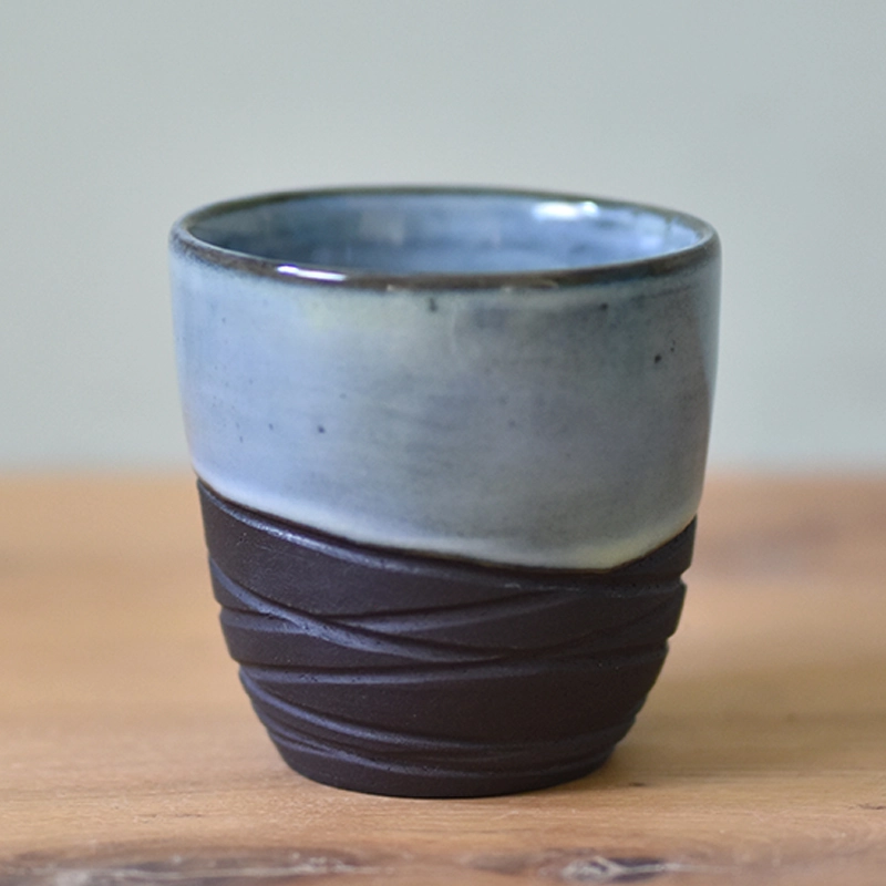 Koffiemok •Lines lichtblauw #1