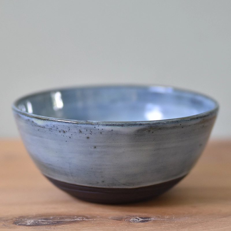 Schaaltje •Lines lichtblauw Groot #1