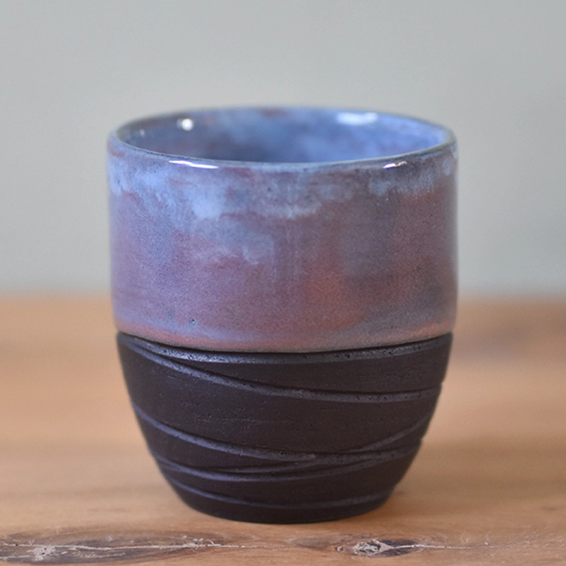 Koffiemok •Lines roze/paars #1