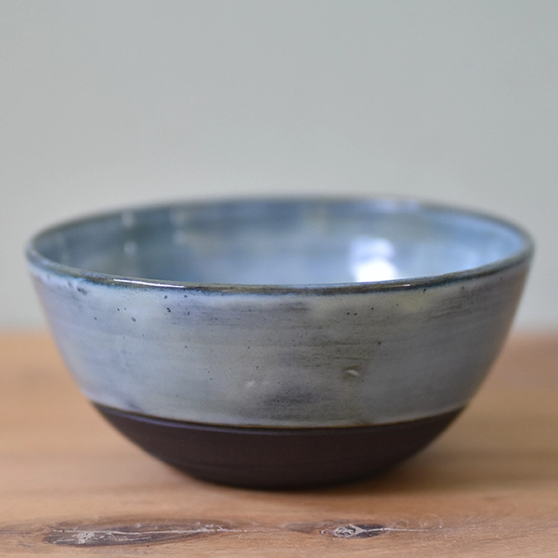 Schaaltje •Lines lichtblauw Groot #1