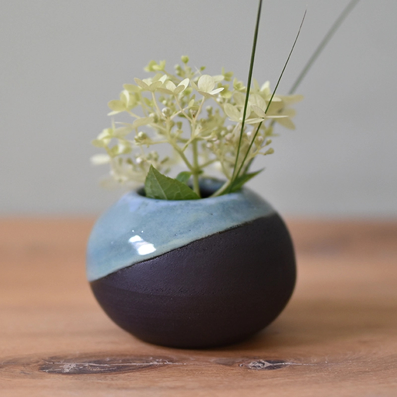 Vaasje •Bol blauw/groen