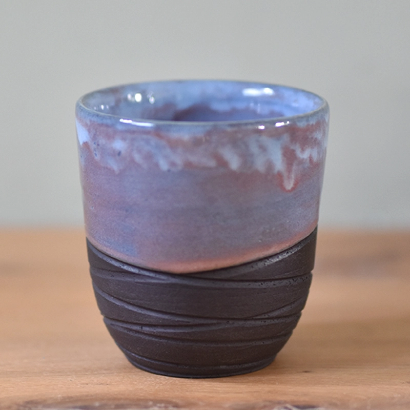 Koffiemok •Lines roze/paars #2