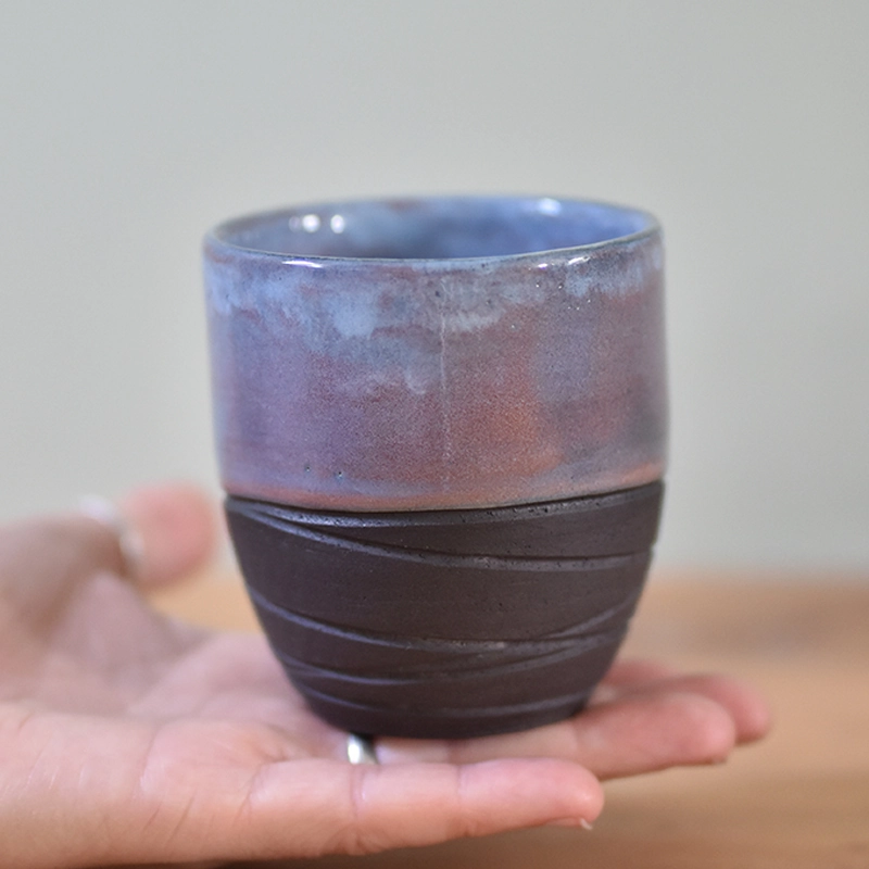 Koffiemok •Lines roze/paars #1