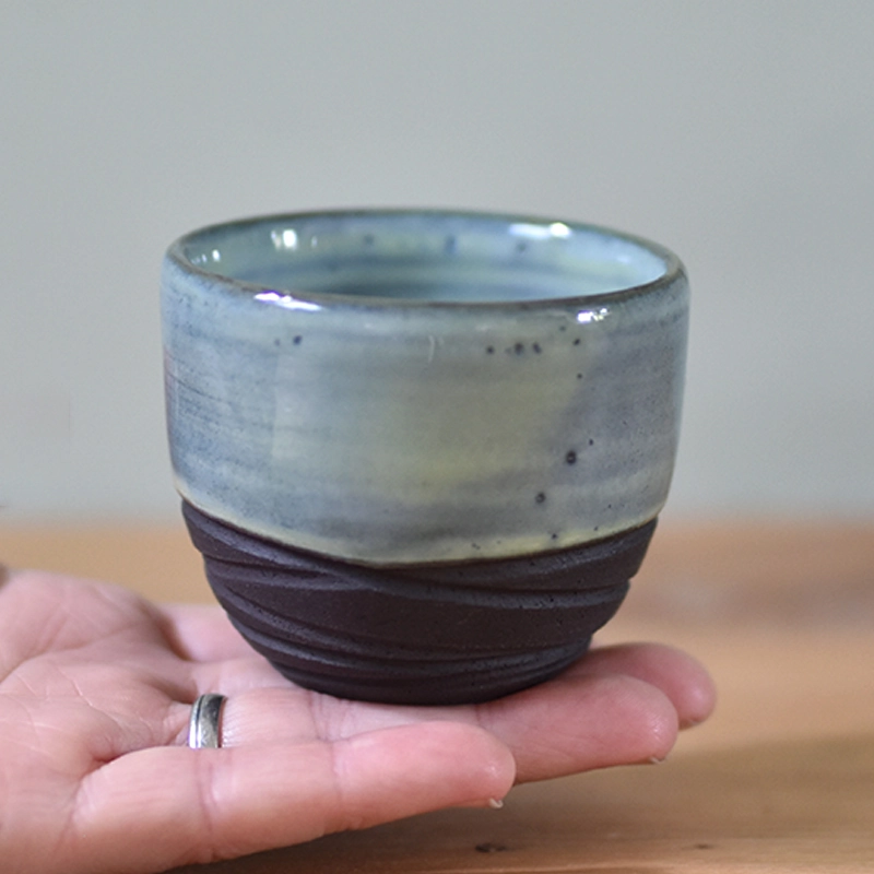 Espressokopje •Lines blauw/groen #4