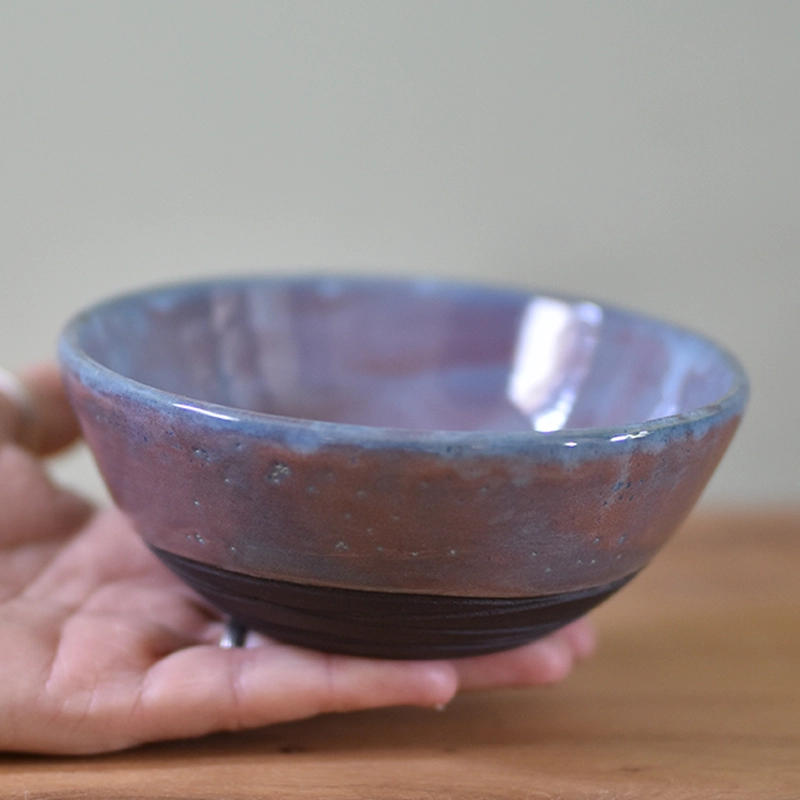 Schaaltje •Lines roze/paars Middel #1