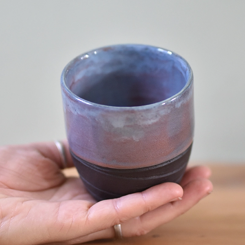 Koffiemok •Lines roze/paars #1