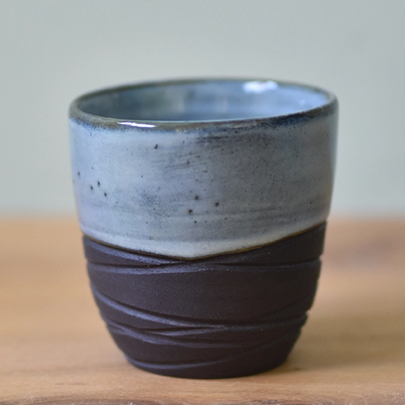 Koffiemok •Lines lichtblauw #1