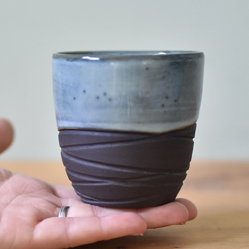 Koffiemok •Lines lichtblauw #1