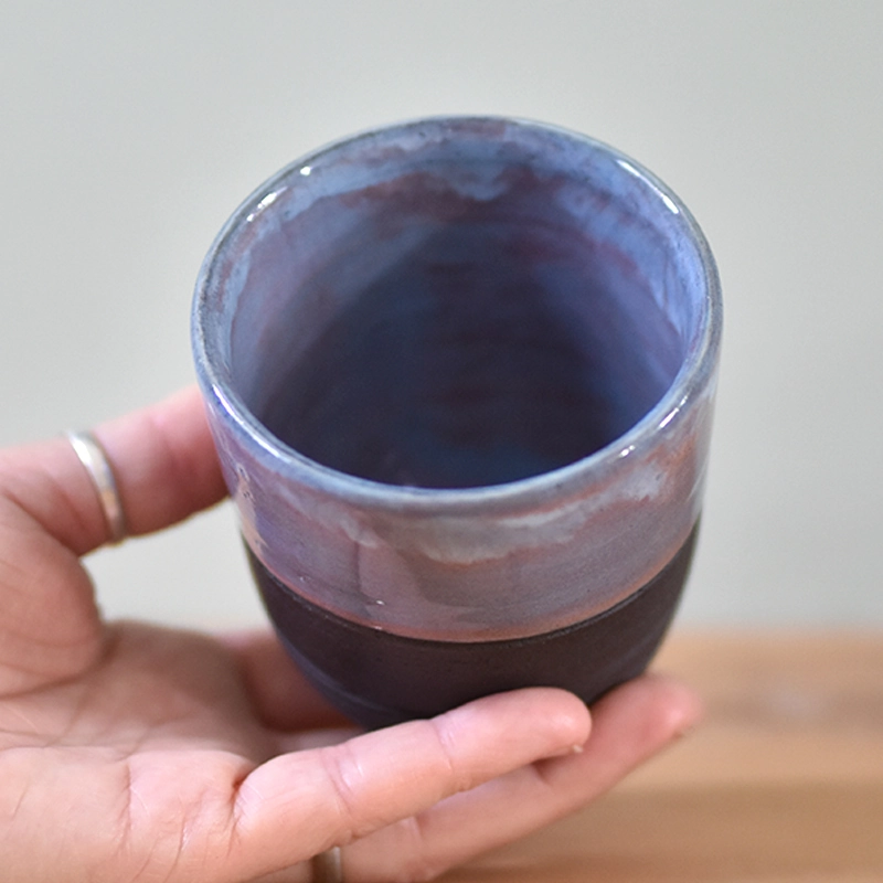 Koffiemok •Lines roze/paars #2