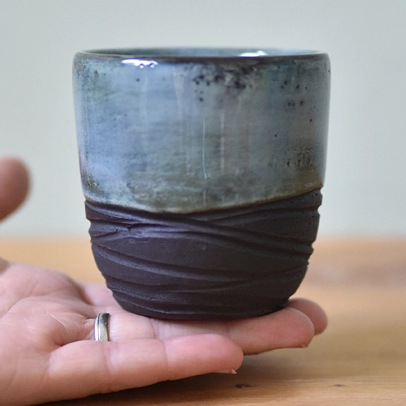 Koffiemok •Lines lichtblauw #3