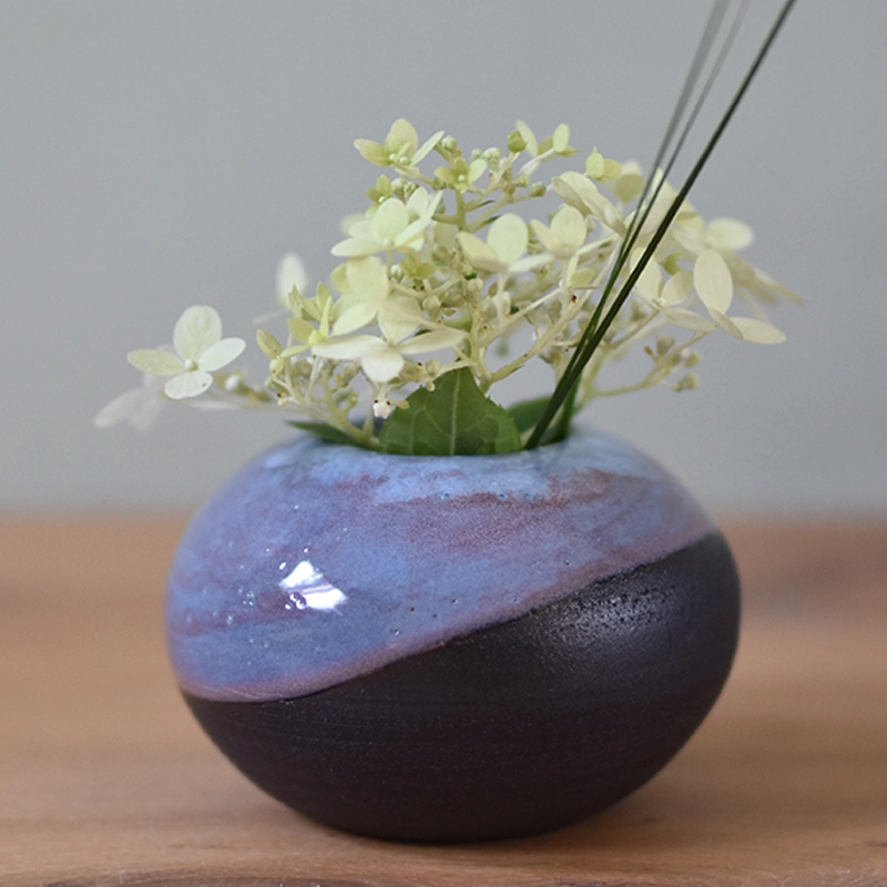 Vaasje •Bol roze/paars