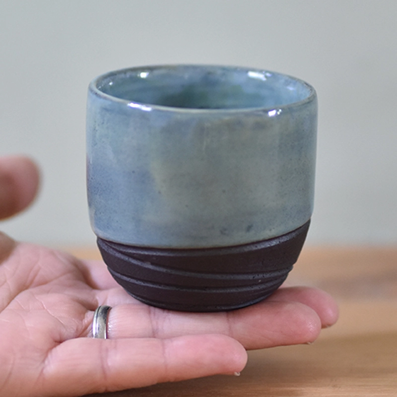 Espressokopje •Lines blauw/groen #2